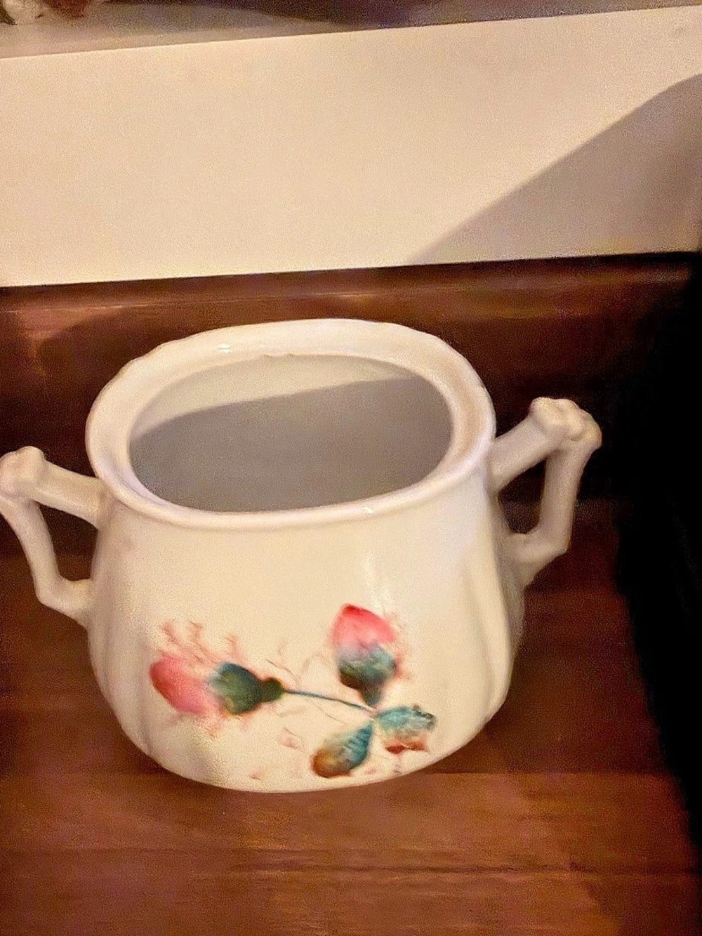 Vintage Roseville Floral Handled Serveware Vessel